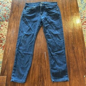 7 for all mankind men’s luxe performance the straight jeans size 34 worn once